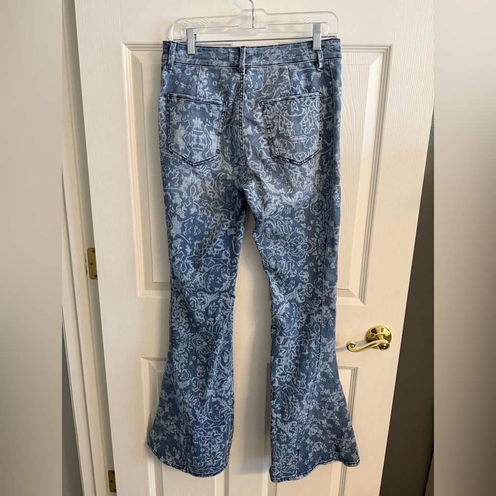 We The Free Floral Flare/Bell Jeans Size 29 - Picture 2 of 10